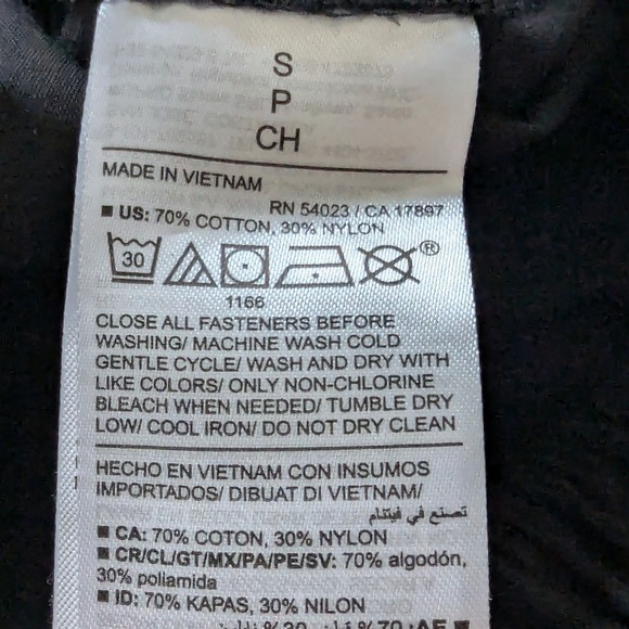 Old Navy Wide Leg Cargo Pants Black Size Medium NWT - Picture 10 of 10